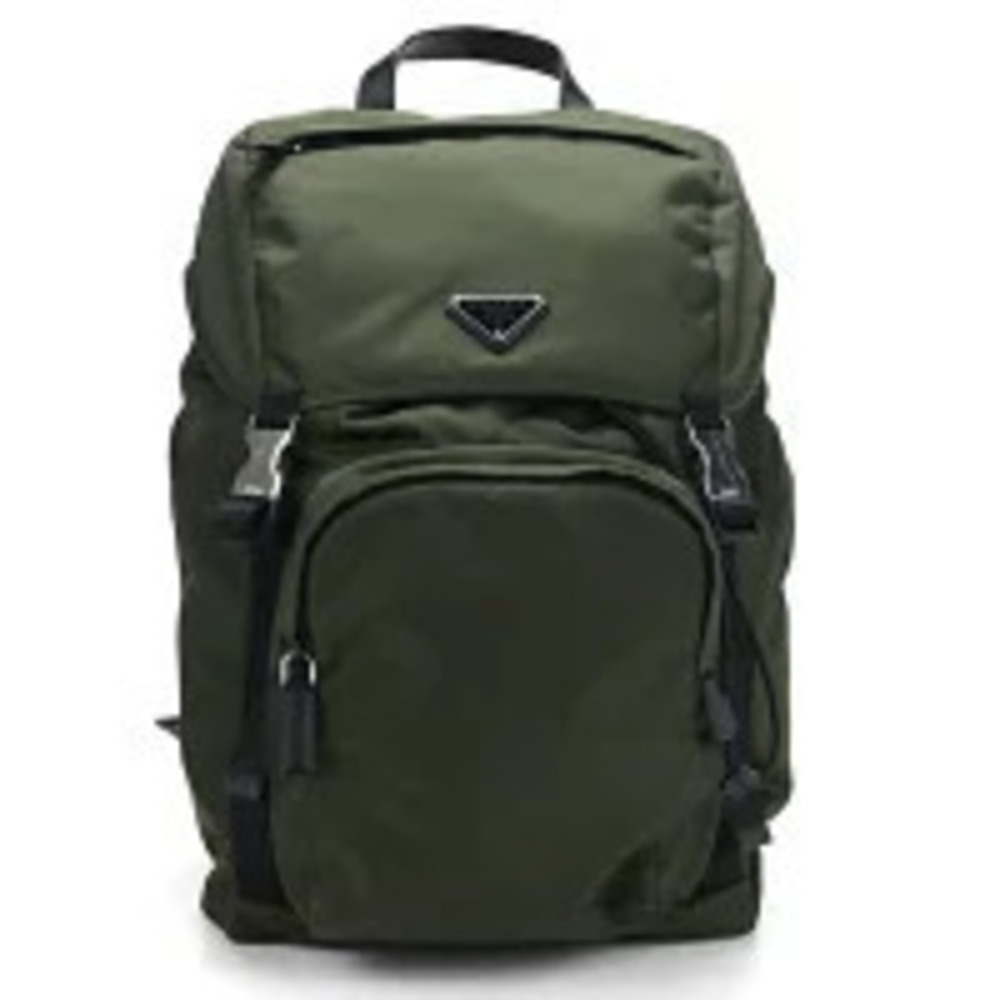 Prada Backpack Re Khaki Green Travel Bag Cool